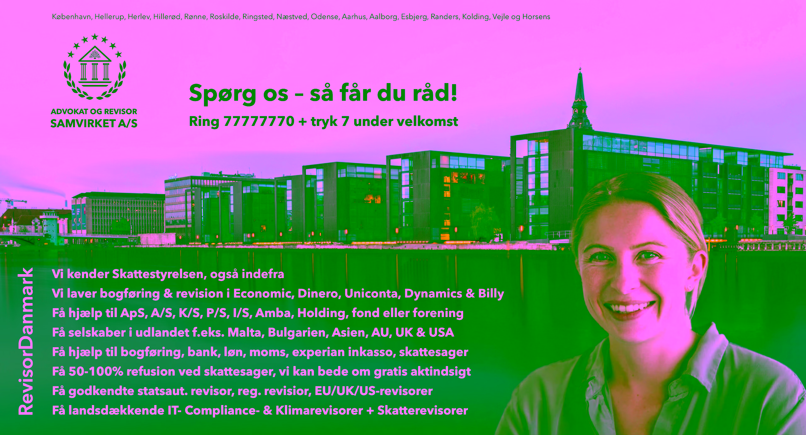 DANSK ØKONOMI TRODSER GLOBAL URO MED FREMGANG I BNP PÅ 1,5 PCT. I FØRSTE KVARTAL 2026. 2 KØBENHAVN, HELLERUP, HERLEV, HILLERØD, RØNNE, ROSKILDE, RINGSTED, NÆSTVED, ODENSE, AARHUS, AALBORG, ESBJERG, RANDERS, KOLDING, VEJLE OG HORSENS